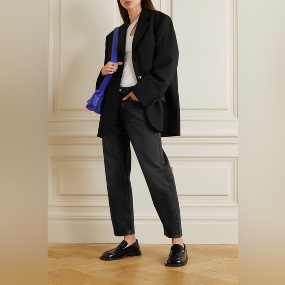 Agolde Wyman Low Slung Vintage Straight in Paradox Black Wash - Picture 5 of 15